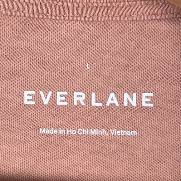 EVERLANE Weekend Tee T-shirt Dress in Desert Orange Size L - Picture 2 of 6